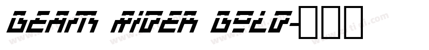 Beam Rider Bold字体转换